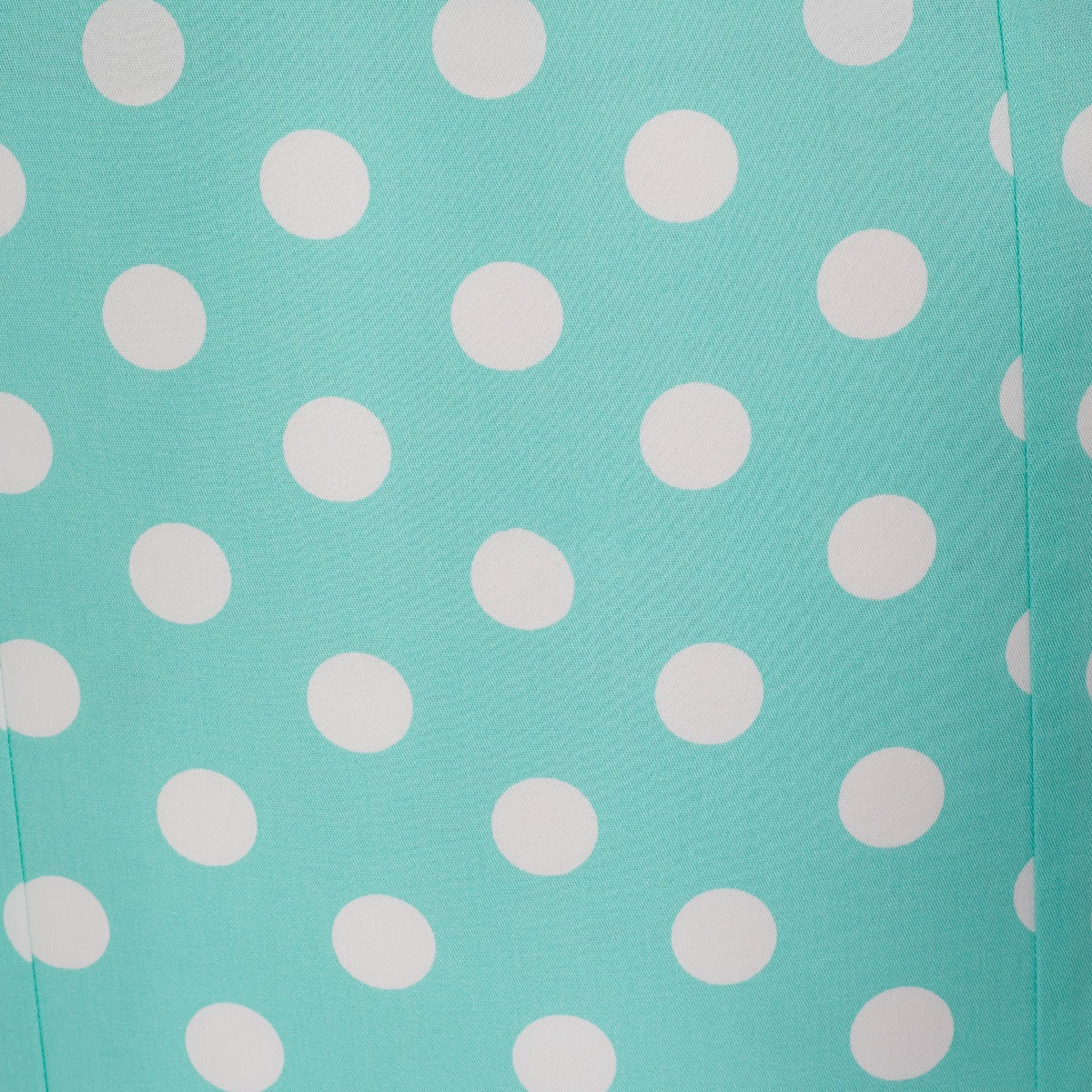 Georgette Wiggle Dress Celeste Blue & Burgundy Red Polka Dots