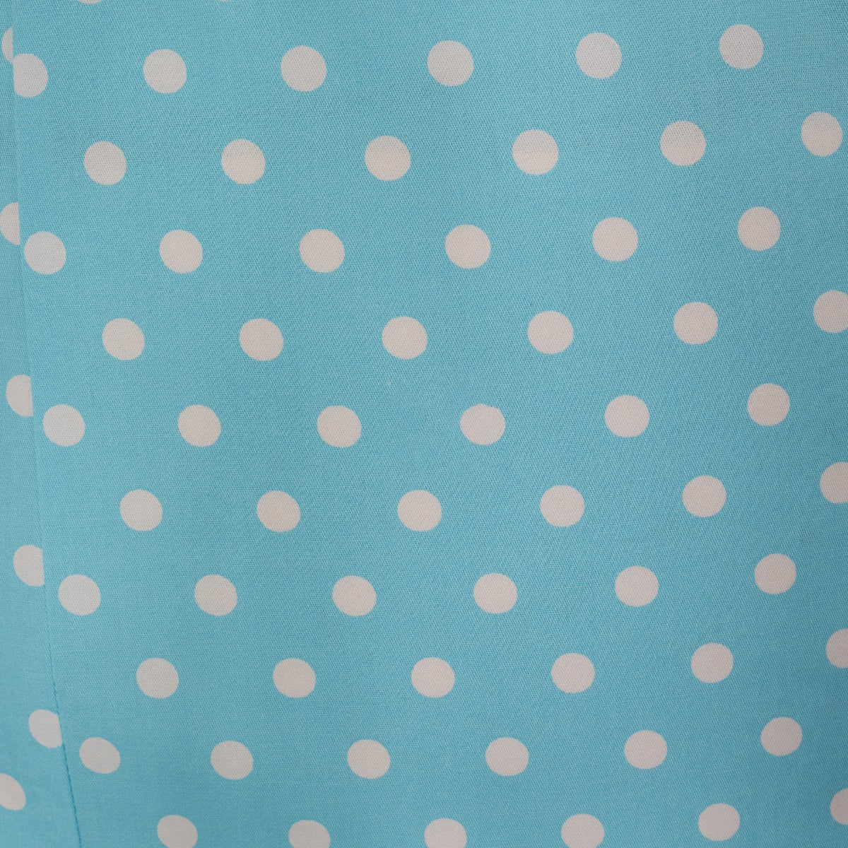 Georgette Vintage Inspired Wiggle Dress in Light Blue with Burgundy & White Polka Dots