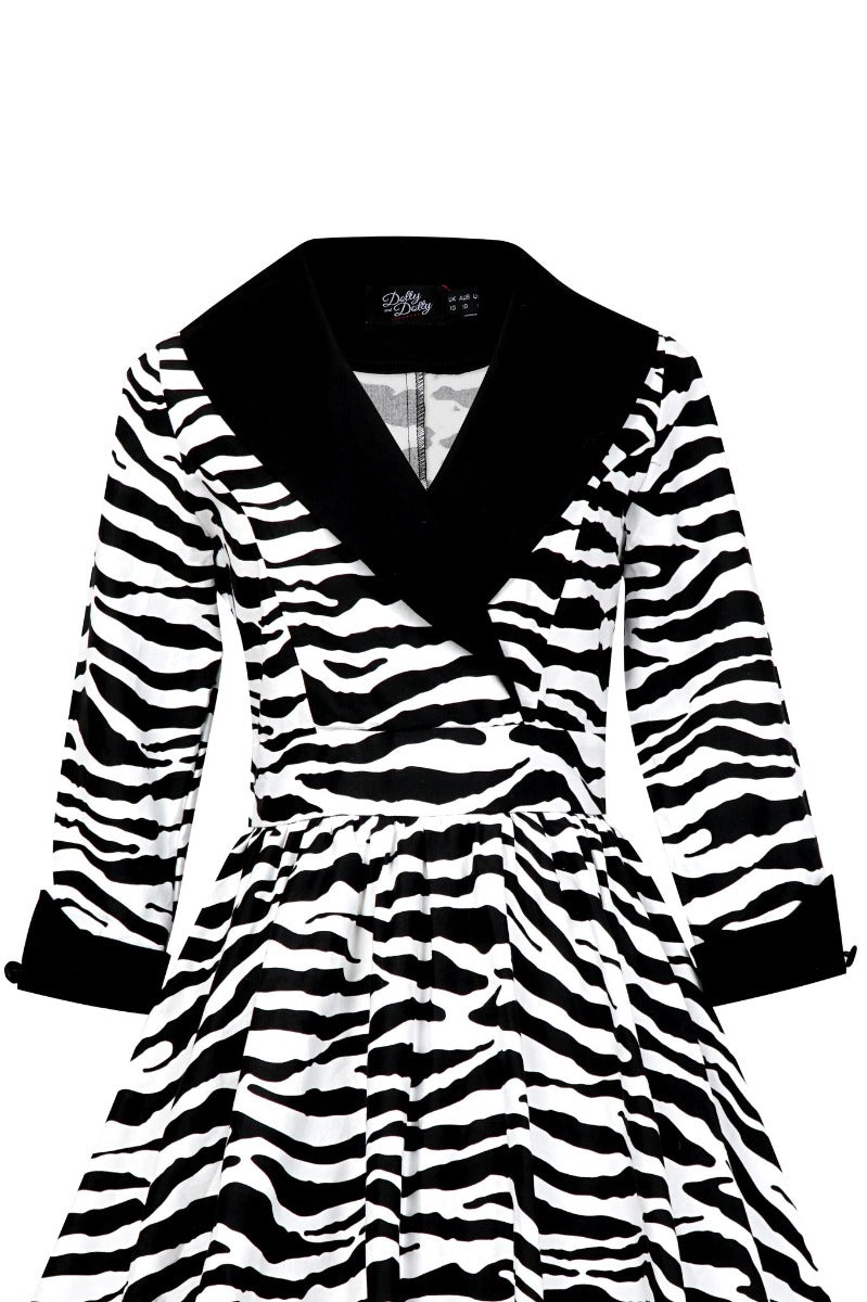 Coat Dress in Zebra Print