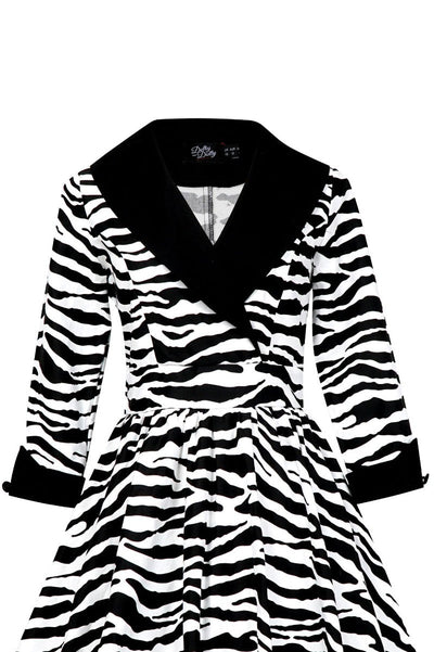 Coat Dress in Zebra Print