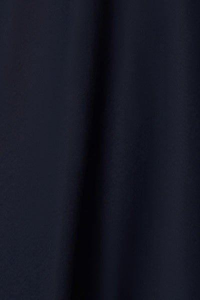 Shirley High Waist Full Circle Plain Skirt in Navy Blue
