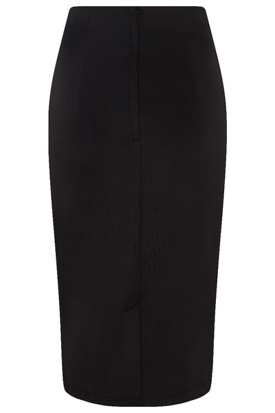 Falda Chic Pencil Plain Skirt - Black