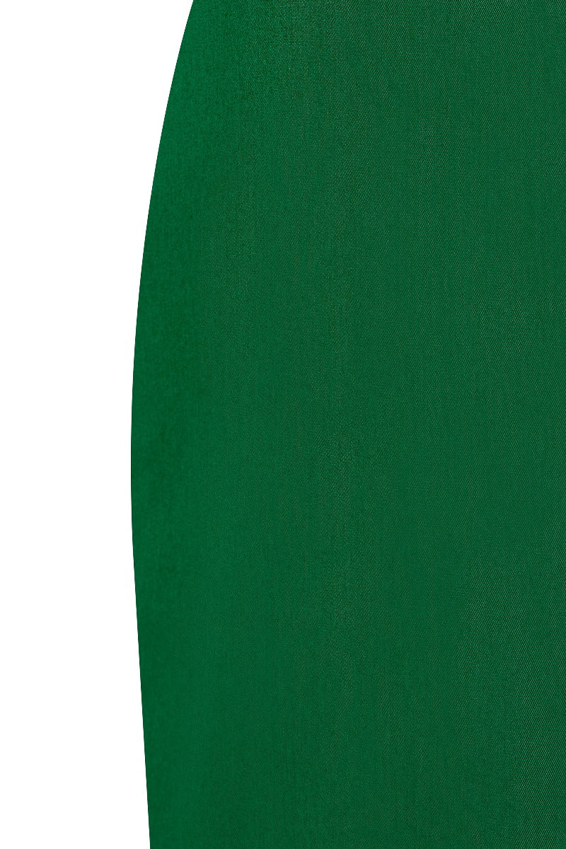 Falda Chic Pencil Plain Skirt in Green