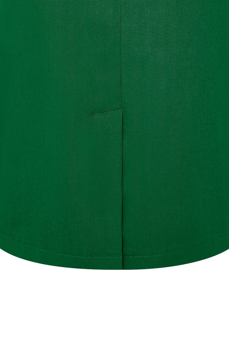 Falda Chic Pencil Plain Skirt in Green