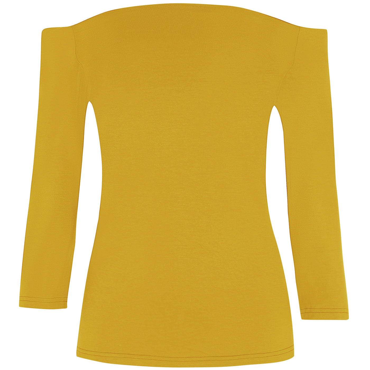 Gloria Off Shoulder Retro Stretchy Top - Yellow