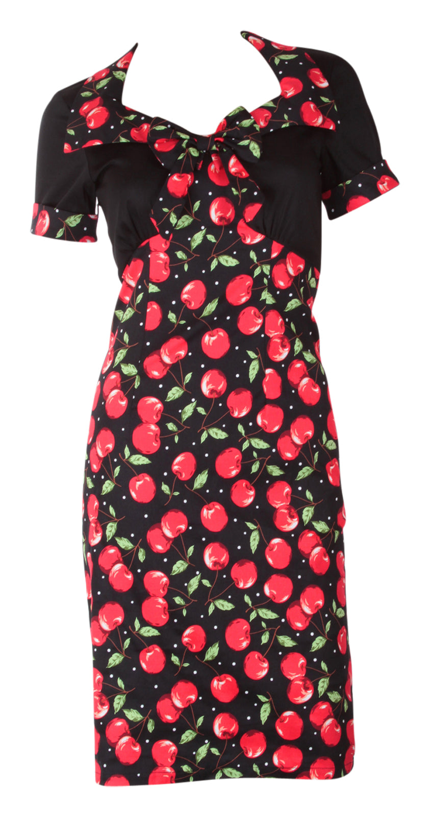 Jayne Vintage Style Wiggle Cherry Dress