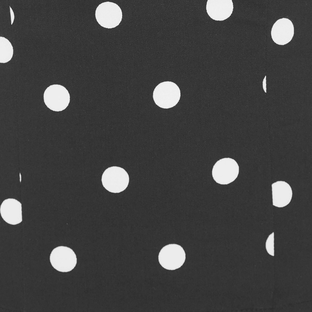 Georgina Slim Fit Top in Black with Red Bust/ White Polka