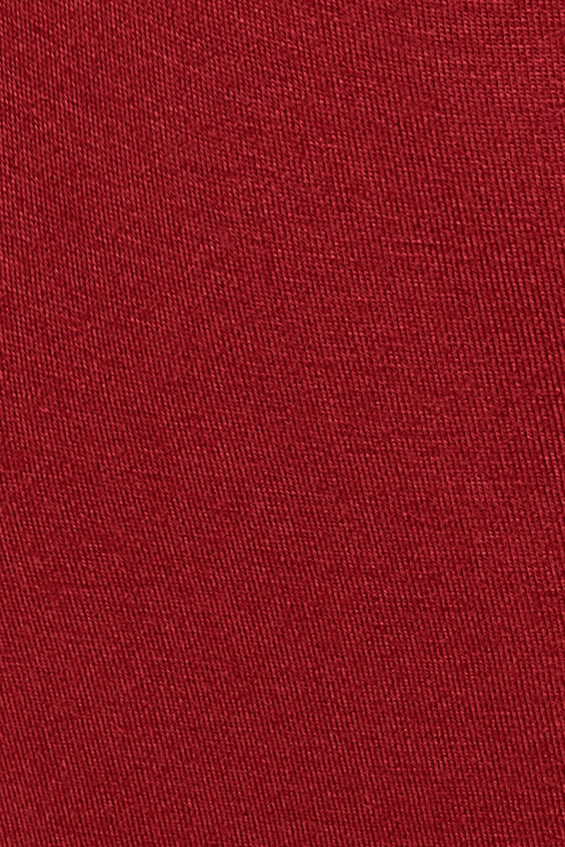 Sharon Retro Twist Back Top in Burgundy Red