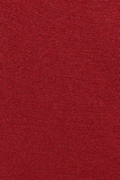 Sharon Retro Twist Back Top in Burgundy Red