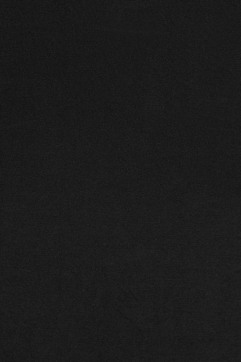 Marie Retro Bow Keyhole Top in Black