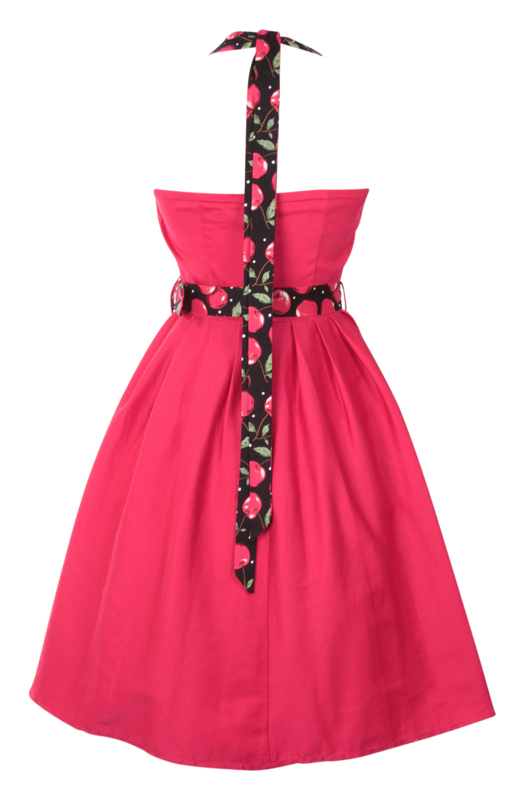 Sophie Two Toned Rockabilly 1950s Dress in Red-Cherry
