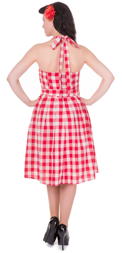 Red Tartan Vintage Dress