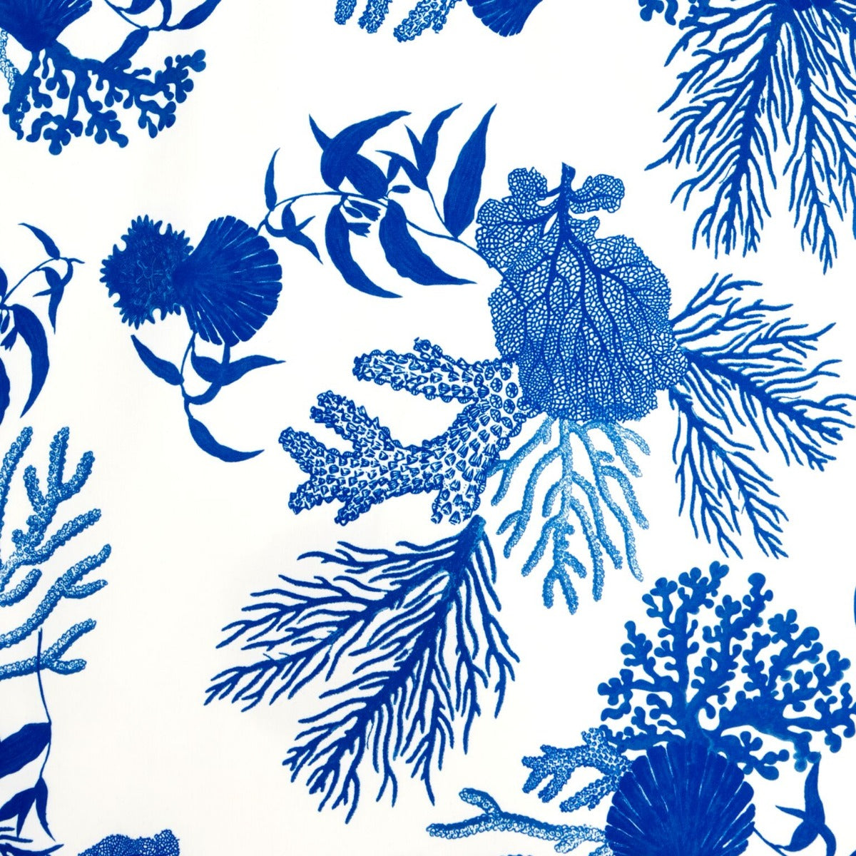 Laura 1950s Deep V Cleavage Navy Underwater Print Dress