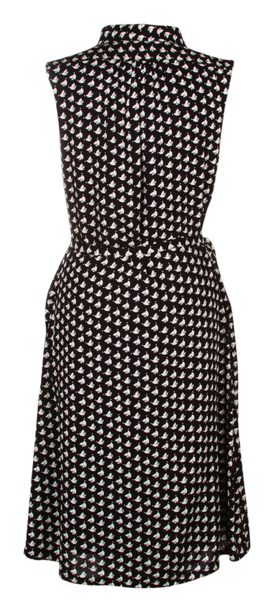 Mary Casual Vintage Inspired Day Dress in Black Birds