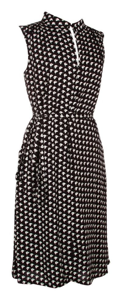 Mary Casual Vintage Inspired Day Dress in Black Birds