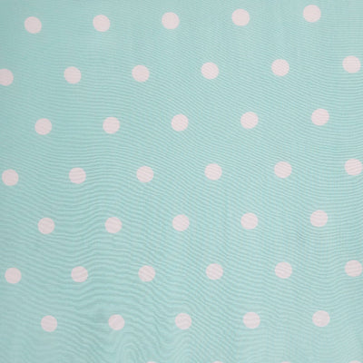 Regina Button Up Strappy Casual Dress-Acqua Blue Polka Dots