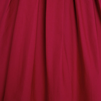 Lola Stylish 50's Retro Swing Dress With Pockets in Burgundy