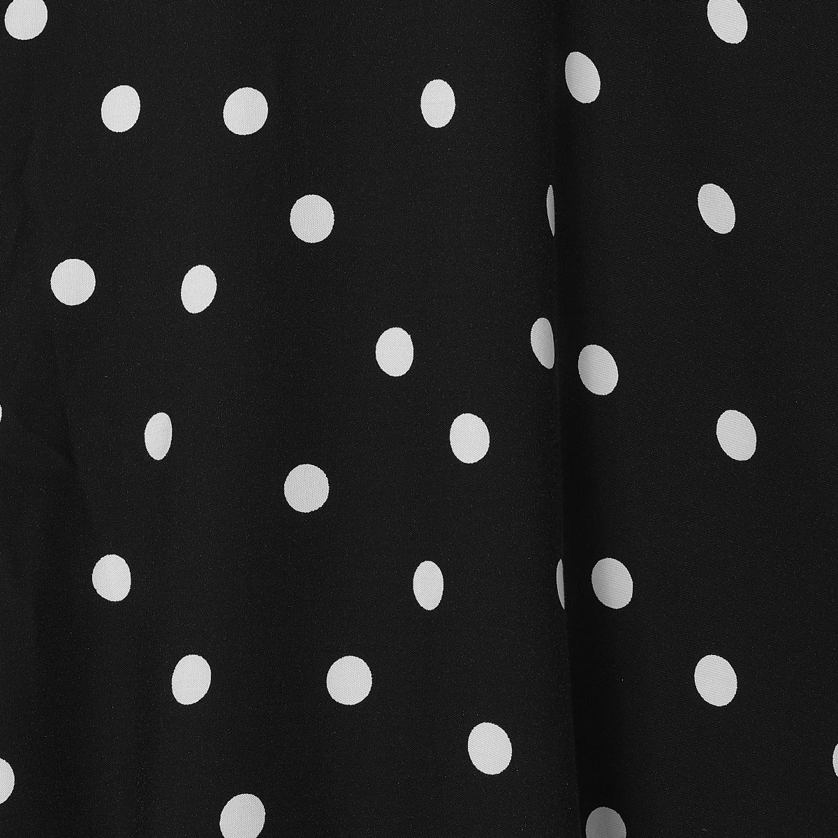 Janice Summer Dress in White and Black Polka Dot