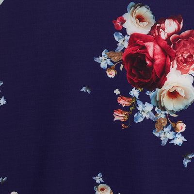 Janice Summer Dress with Floral print in Navy ?