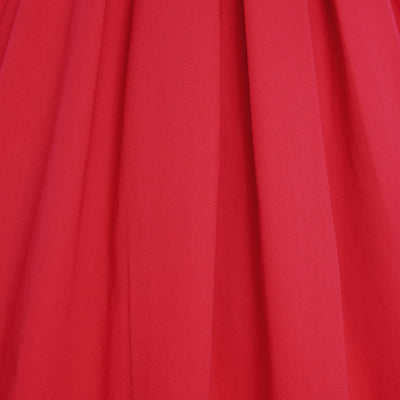 Patricia  Subtle-Yet-Sexy Flared Vintage Inspired Dress Red
