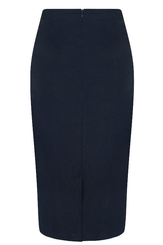 Vintage 50s Style Pencil Skirt in Navy Blue