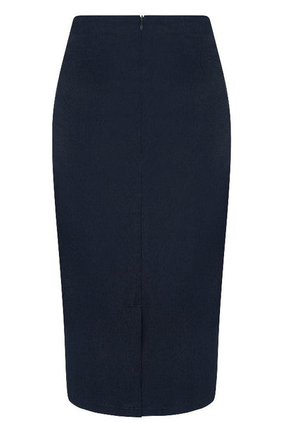 Vintage 50s Style Pencil Skirt in Navy Blue