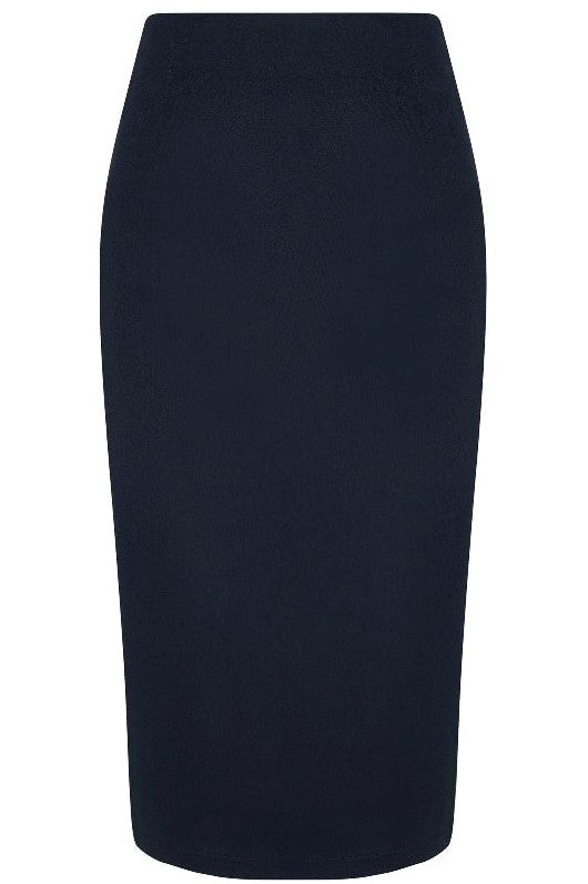 Vintage 50s Style Pencil Skirt in Navy Blue