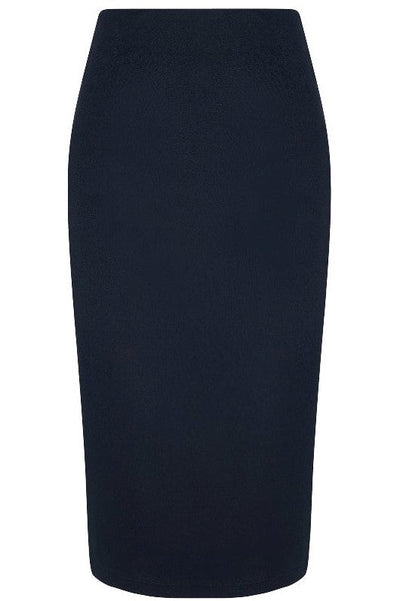 Vintage 50s Style Pencil Skirt in Navy Blue