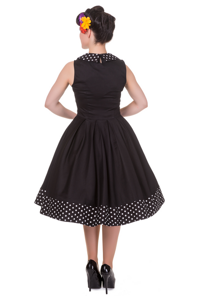 vintage Inspired Swing Dress in Black