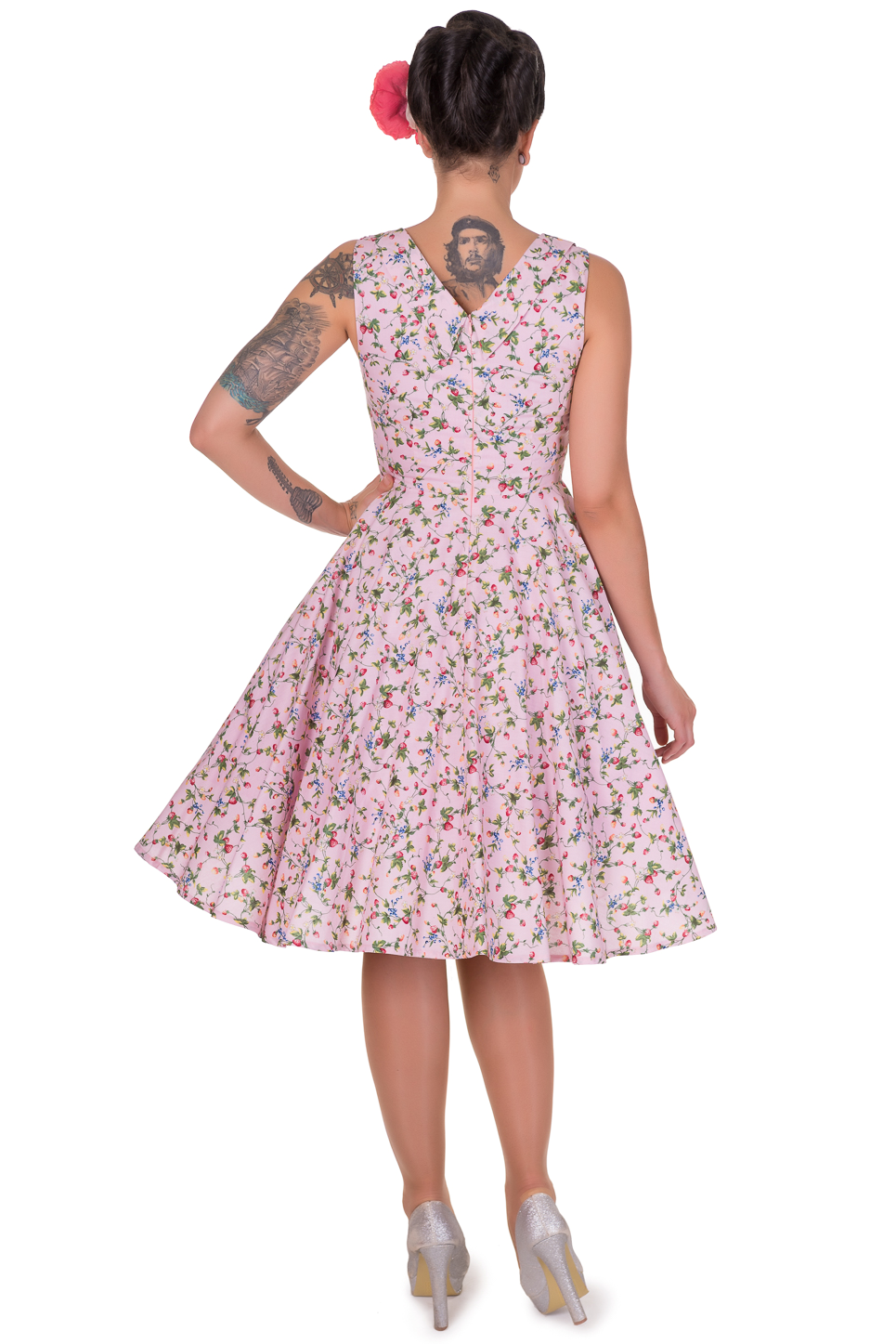 Vintage Style Jive Dress in Strawberry Red