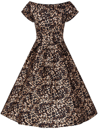 Lily Swing Dress in Leopard Print