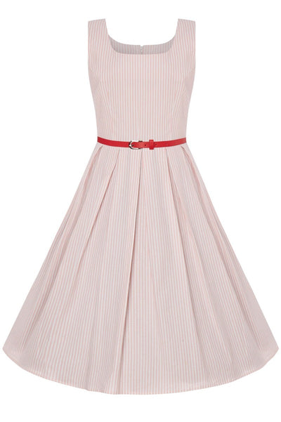 Kids Pink Striped Swing Dress