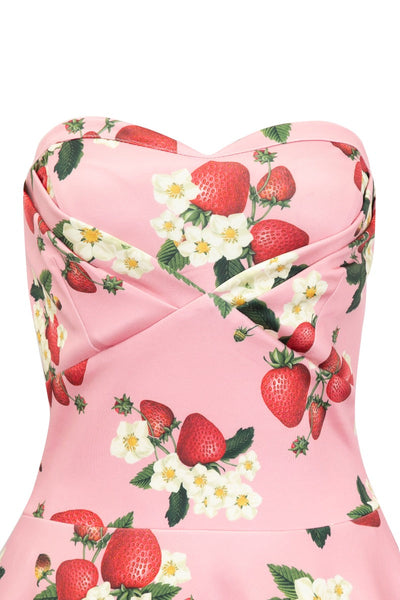 Melissa Retro Pink Strawberry Dress