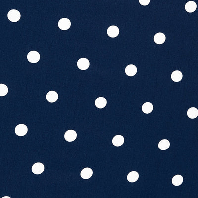 Barbara Sweetheart Neckline Dress Navy-White Polka